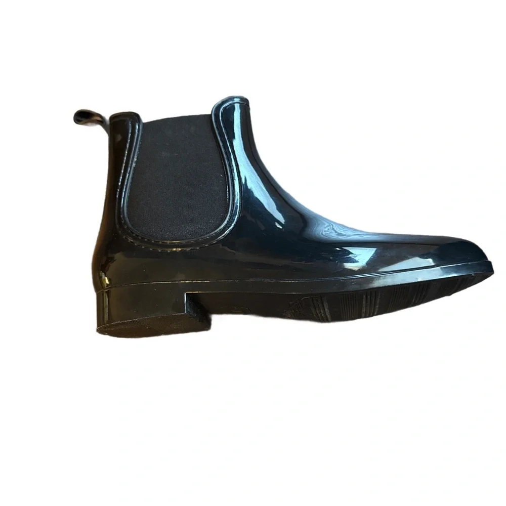 Henry Ferrera Shiny Black Rain Footwear Womens size 10
